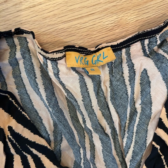 VRG GRL Drop The Print Bias Cut Maxi Dress, Size 8 - Picture 5 of 5